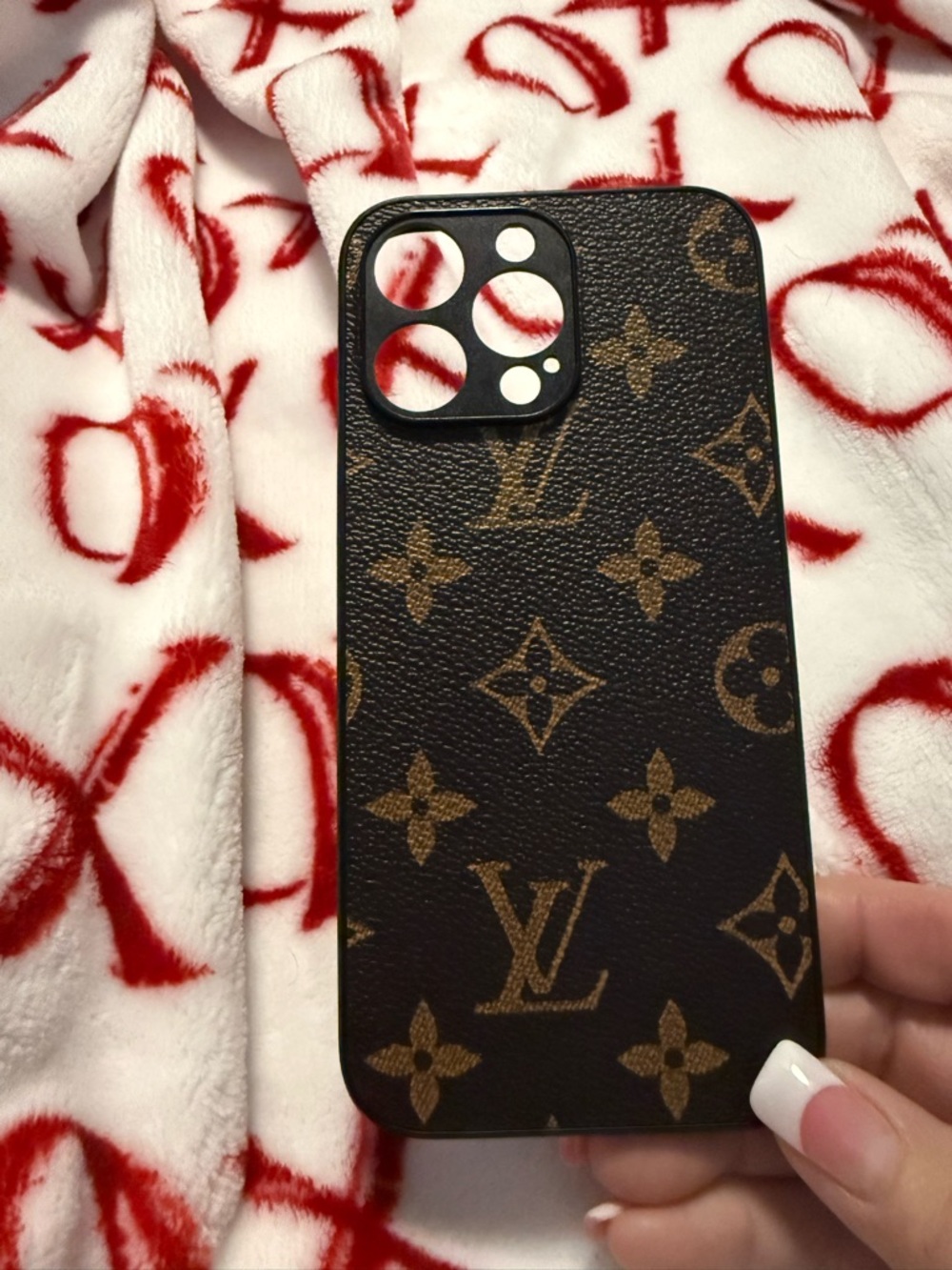 Luxury Monogram Brown iPhone 15 Pro Max Case - Brown